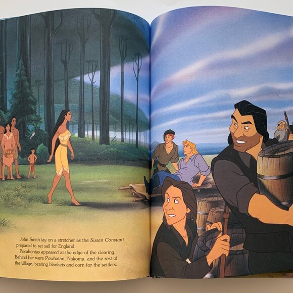 Pocahontas (1995, Hardcover, 1st Edition/Print) Vintage Walt Disney Picture Book - Picture 12 of 16